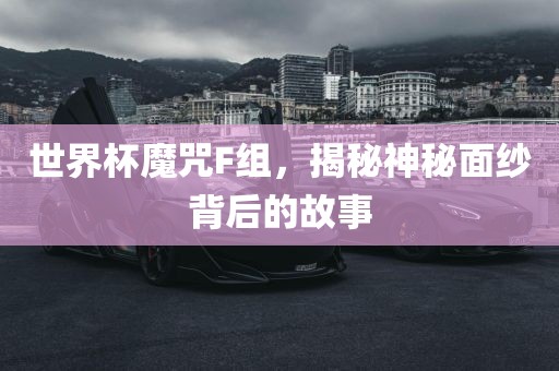 世界杯魔咒F组，揭秘神秘面纱背后的故事漯河市盈旭机械设备有限公司