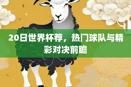 20日世界杯荐，热门球队与精彩对决前瞻