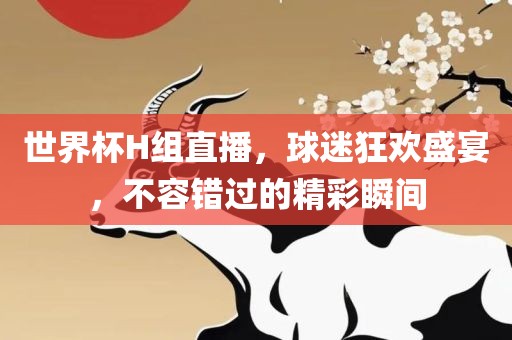 世界杯H组直播，球迷狂欢盛宴，不容错过的精彩瞬间