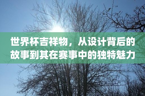 世界杯吉祥物，从设计背后的故事到其在赛事中的独特魅力