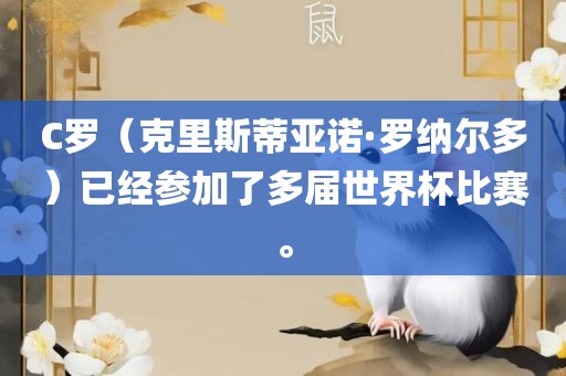 C罗（克里斯蒂亚诺·罗纳尔多）已经参加了多届世界杯比赛。
