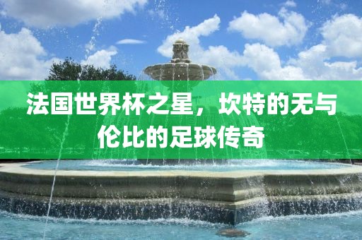 法国世界杯之星，坎特的无与伦比的足球传奇