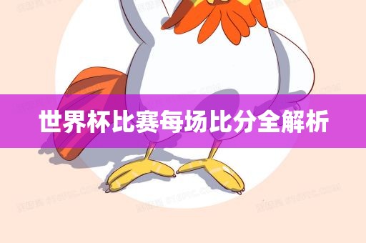 世界杯比赛每场比分全解析