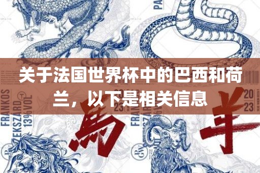关于法国世界杯中的巴西和荷兰，以下是相关信息