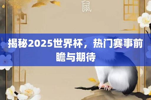揭秘2025世界杯，热门赛事前瞻与期待