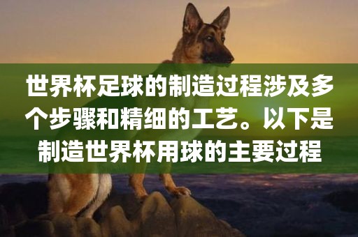 世界杯足球的制造过程涉及多个步骤和精细的工艺。以下是制造世界杯用球的主要过程
