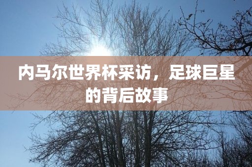 内马尔世界杯采访，足球巨星的背后故事