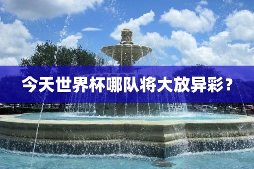 今天世界杯哪队将大放异彩？
