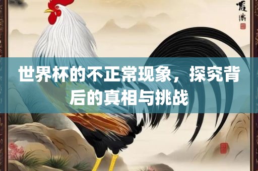 世界杯的不正常现象，探究背后的真相与挑战