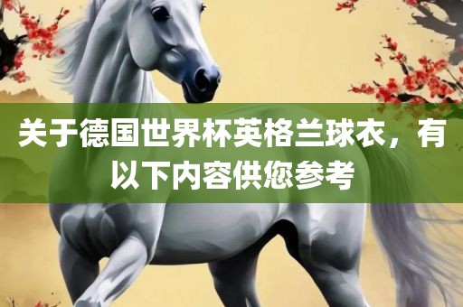 关于德国世界杯英格兰球衣，有以下内容供您参考