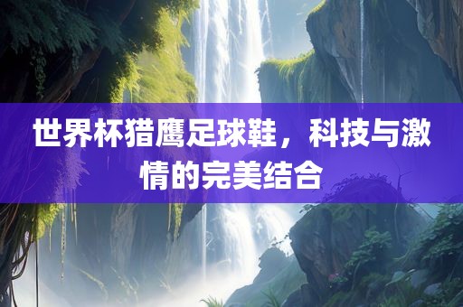 世界杯猎鹰足球鞋，科技与激情的完美结合