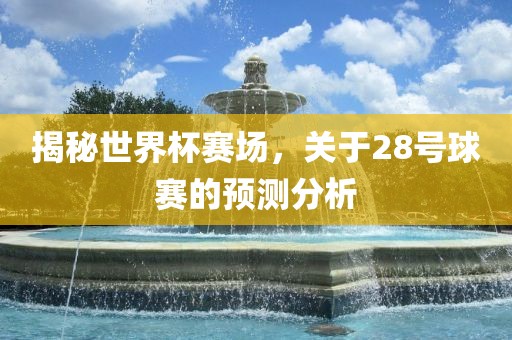 揭秘世界杯赛场，关于28号球赛的预测分析