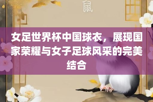 女足世界杯中国球衣，展现国家荣耀与女子足球风采的完美结合
