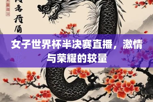 女子世界杯半决赛直播，激情与荣耀的较量