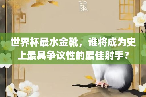 世界杯最水金靴，谁将成为史上最具争议性的最佳射手？