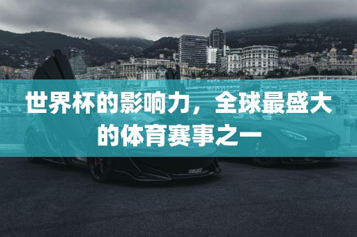 世界杯的影响力，全球最盛大的体育赛事之一