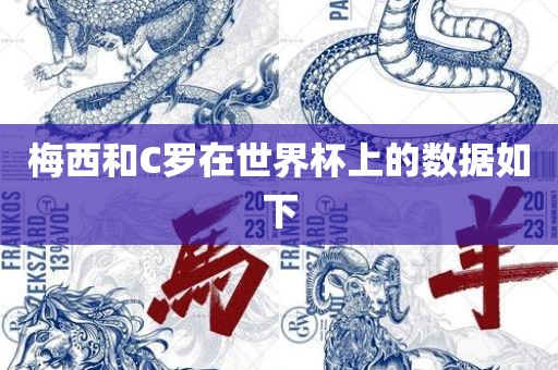 梅西和C罗在世界杯上的数据如下