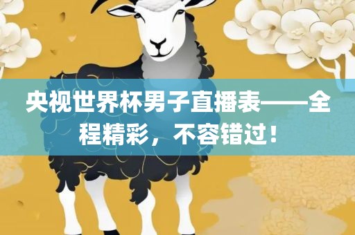 央视世界杯男子直播表——全程精彩，不容错过！