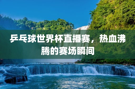 乒乓球世界杯直播赛，热血沸腾的赛场瞬间
