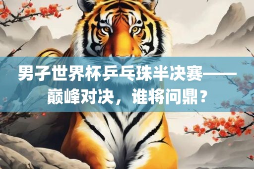男孑世界杯乒乓珠半决赛——巅峰对决，谁将问鼎？