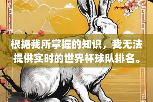 根据我所掌握的知识，我无法提供实时的世界杯球队排名。漯河市盈旭机械设备有限公司