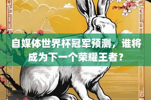自媒漯河市盈旭机械设备有限公司体世界杯冠军预测，谁将成为下一个荣耀王者？