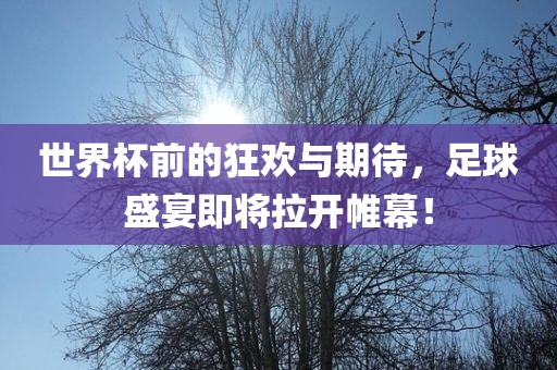 世界杯前的狂欢与期待，足球盛宴即将拉开帷幕！