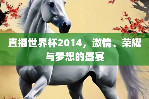 直播世界杯2014，激情、荣耀与梦想的盛宴