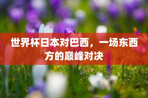 世界杯日本对巴西，一场东西方的巅峰对决