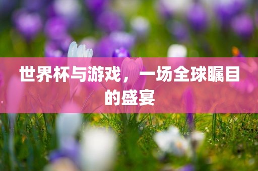 世界杯与游戏，一场全球瞩目的盛宴