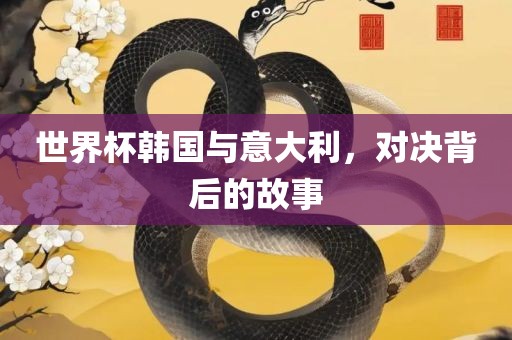 世界杯韩国与意大利，对决背后的故事