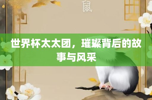 世界杯太太团，璀璨背后的故事与风采