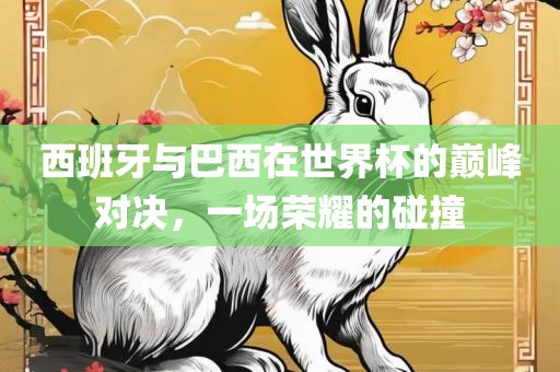 西班牙与巴西在世界杯的巅峰对决，一场荣耀的碰撞