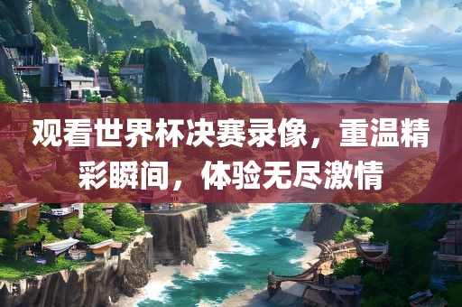 观看世界杯决赛录像，重温精彩瞬间，体验无尽激情