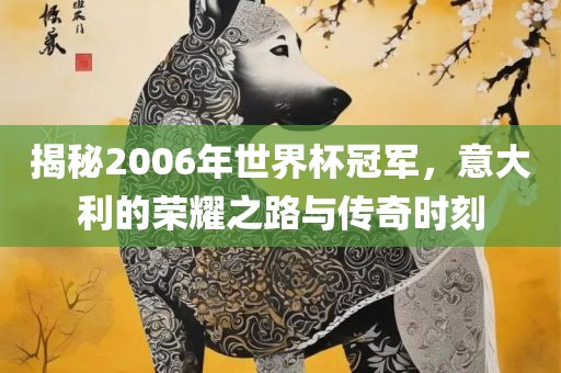 揭秘2006年世界杯冠军，意大利的荣耀之路与传奇时刻