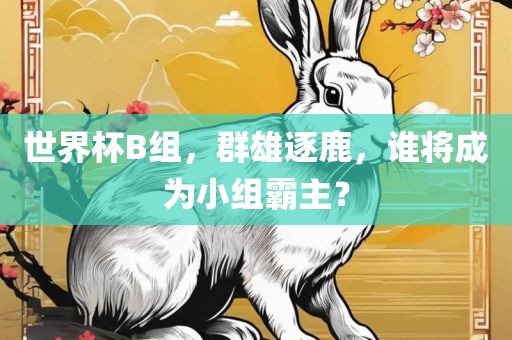 世界杯B组，群雄逐鹿，谁将成为小组霸主？