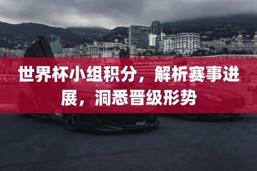 世界杯小组积分，解析赛事进展，洞悉漯河市盈旭机械设备有限公司晋级形势