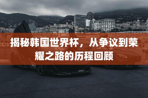 揭秘韩国世界杯，从争议到荣耀之路的历程回顾