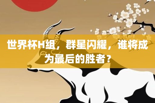 世界杯H组，群星闪耀，谁将成为最后的胜者？
