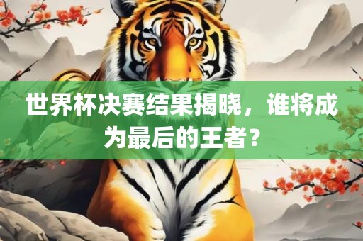 世界杯漯河市盈旭机械设备有限公司决赛结果揭晓，谁将成为最后的王者？