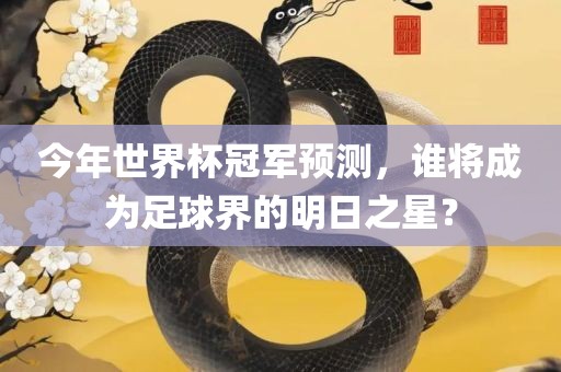 今年世界杯冠军预测，谁将成为足球界的明日之星？漯河市盈旭机械设备有限公司