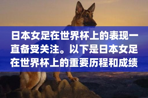 日本女足在世界杯上的表现一直备受关注。以下是日本女足在世界杯上的重要历程和成绩漯河市盈旭机械设备有限公司