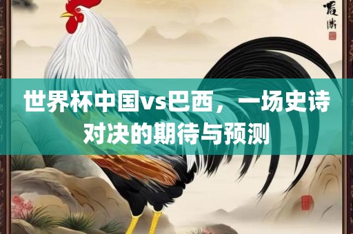 世界杯中国vs巴西，一场史诗对决的期待与预测漯河市盈旭机械设备有限公司