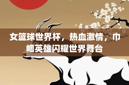 女篮球世界杯，热血激情，巾帼英雄闪耀世界舞台