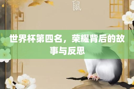 世界杯第四名，荣耀背后的故事与反思漯河市盈旭机械设备有限公司
