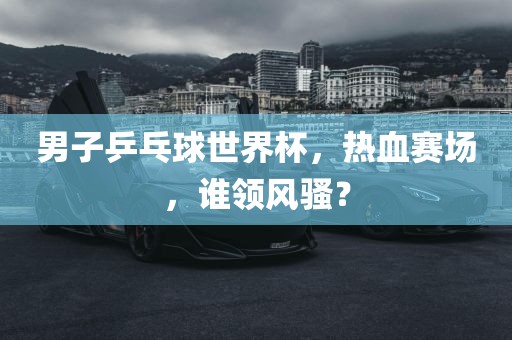 男子乒乓球世界杯，热血赛场，谁领风骚？漯河市盈旭机械设备有限公司