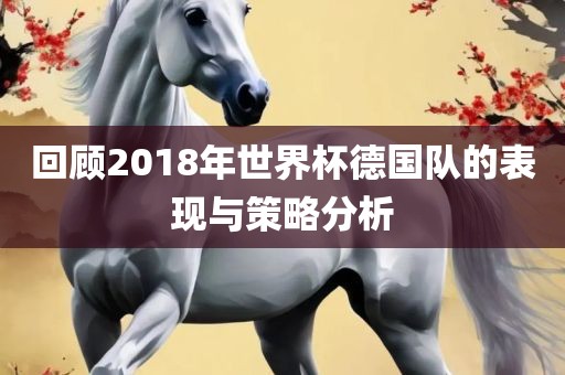 回顾2018年世界杯漯河市盈旭机械设备有限公司德国队的表现与策略分析
