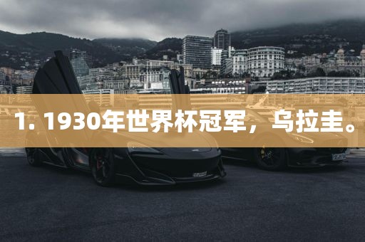 1. 1930年世界杯冠军，乌拉圭。