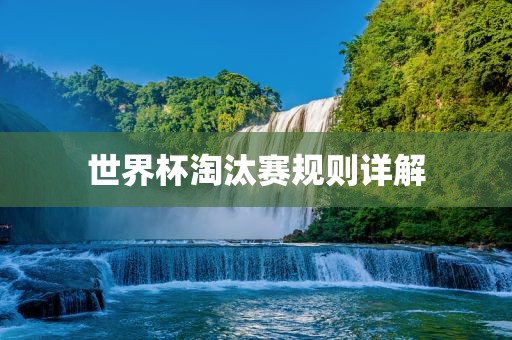 世界杯淘汰赛规则详解漯河市盈旭机械设备有限公司