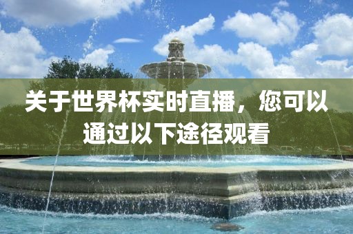 关于世界杯实时直播，您可以通过以下途径观看